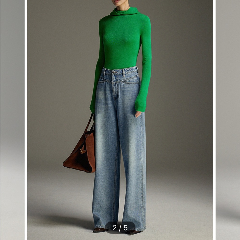 Wide leg jeans